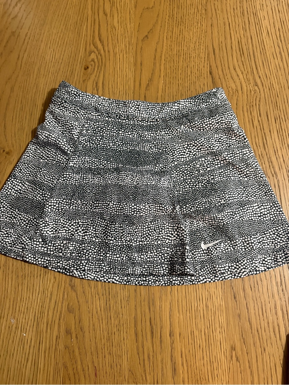 Nike Black & White Dotted Athletic Skort
